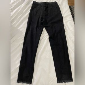 Shein black ripped jeans